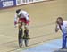 Voinova starts her final lap 		CREDITS:  		TITLE: 2016 Track World Championships, London UK 		COPYRIGHT: Rob Jones/www.canadiancyclist.com 2016 -copyright -All rights retained - no use permitted without prior, written permission