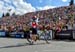 Nino Schurter greets the crowd 		CREDITS: Rob Jones/www.canadiancyclist.co 		TITLE: 2016 MTB World Championships 		COPYRIGHT: Rob Jones/www.canadiancyclist.com 2016 -copyright -All rights retained - no use permitted without prior; written permission