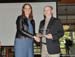 Albert Schelstraete-Coulier award accepted by son Bob Schelstraete with Board member Robin Porter 		CREDITS:  		TITLE: 2017 Hall of Fame and Legends Ride 		COPYRIGHT: Rob Jones/www.canadiancyclist.com 2017 -copyright -All rights retained - no use permitte