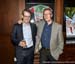 Legendary Canadian road pros Alex Stieda and Ron Hayman pose in front of one their old 7-11 jerseys - up for auction in the fundraiser for national team programs 		CREDITS:  		TITLE: 2017 Cycling Canada Gala in Victoria BC 		COPYRIGHT: Rob Jones - Canadia