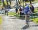 Maghalie Rochette with Christel Ferrier Bruneau chasing 		CREDITS:  		TITLE: 2017 CX Nationals 		COPYRIGHT: Rob Jones/www.canadiancyclist.com 2017 -copyright -All rights retained - no use permitted without prior; written permission