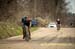 Ian Radford and Andrew Bradbury  exiting 2nd to last off road section with Chown 		CREDITS:  		TITLE: 2017 Hell of the North 		COPYRIGHT: Jan Safka cyclingphotos.ca