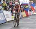 Marianne Vos (Netherlands) finishing 2nd 		CREDITS:  		TITLE: 2017 Cyclocross World Championships 		COPYRIGHT: Rob Jones/www.canadiancyclist.com 2017 -copyright -All rights retained - no use permitted without prior; written permission