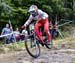 Finnley Iles (Can) Specialized Gravity 		CREDITS:  		TITLE: 2017 Mont-Sainte-Anne World Cup 		COPYRIGHT: Rob Jones/www.canadiancyclist.com 2017 -copyright -All rights retained - no use permitted without prior; written permission