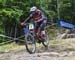 Joe Breeden (GBr) Intense Racing UK 		CREDITS:  		TITLE: 2017 Mont-Sainte-Anne World Cup 		COPYRIGHT: Rob Jones/www.canadiancyclist.com 2017 -copyright -All rights retained - no use permitted without prior; written permission