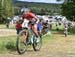 Emily Batty (Can) Trek Factory Racing XC 		CREDITS:  		TITLE: 2017 Mont-Sainte-Anne World Cup 		COPYRIGHT: Rob Jones/www.canadiancyclist.com 2017 -copyright -All rights retained - no use permitted without prior; written permission