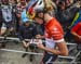 Emily Batty signs her number plate for a fan 		CREDITS:  		TITLE: 2017 Mont-Sainte-Anne World Cup 		COPYRIGHT: Rob Jones/www.canadiancyclist.com 2017 -copyright -All rights retained - no use permitted without prior; written permission