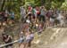 Nino Schurter (Switzerland) whips for the crowd 		CREDITS:  		TITLE: 2017 MTB World Championships, Cairns Australia 		COPYRIGHT: Rob Jones/www.canadiancyclist.com 2017 -copyright -All rights retained - no use permitted without prior; written permission