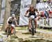 Thomas Litscher (JB Brunex Felt Team) leading Nino Schurter 		CREDITS:  		TITLE: XC World Cup 1, Nove Mesto, Czech Republic 		COPYRIGHT: Rob Jones/www.canadiancyclist.com 2017 -copyright -All rights retained - no use permitted without prior; written permi