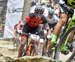 Lukas Fluckiger (BMC Mountainbike Racing Team 		CREDITS:  		TITLE: XC World Cup 1, Nove Mesto, Czech Republic 		COPYRIGHT: Rob Jones/www.canadiancyclist.com 2017 -copyright -All rights retained - no use permitted without prior; written permission