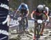 Marc Andre Fortier (Pivot Cycles - OTE) in teh traffic jam in the rocks 		CREDITS:  		TITLE: XC World Cup 1, Nove Mesto, Czech Republic 		COPYRIGHT: Rob Jones/www.canadiancyclist.com 2017 -copyright -All rights retained - no use permitted without prior; w