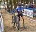 Audet suffered mechanical problems and had to run for half a lap 		CREDITS:  		TITLE: XC World Cup 1, Nove Mesto, Czech Republic 		COPYRIGHT: Rob Jones/www.canadiancyclist.com 2017 -copyright -All rights retained - no use permitted without prior; written 