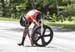 Tyler Clark had to stop and deal with a dropped chain 		CREDITS:  		TITLE: 2017 Road Championships 		COPYRIGHT: Rob Jones/www.canadiancyclist.com 2017 -copyright -All rights retained - no use permitted without prior; written permission