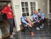 Preparing to head out for a training ride... in the rain 		CREDITS:  		TITLE: 2017 Road World Championships, Bergen, Norway 		COPYRIGHT: Rob Jones/www.canadiancyclist.com 2017 -copyright -All rights retained - no use permitted without prior; written permi