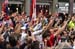 Slovak fans celebrate Sagan win 		CREDITS:  		TITLE: 2017 Road World Championships, Bergen, Norway 		COPYRIGHT: Rob Jones/www.canadiancyclist.com 2017 -copyright -All rights retained - no use permitted without prior; written permission