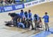 Stefan Ritter went down before the start 		CREDITS:  		TITLE: 2017 Track World Championships 		COPYRIGHT: Rob Jones/www.canadiancyclist.com 2017 -copyright -All rights retained - no use permitted without prior; written permission