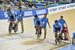 Patrice St Louis Pivin leading out for Canada 		CREDITS:  		TITLE: 2017 Track World Championships 		COPYRIGHT: Rob Jones/www.canadiancyclist.com 2017 -copyright -All rights retained - no use permitted without prior; written permission