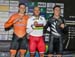 Podium: Lavreysen, Dmitriev, Mitchell 		CREDITS:  		TITLE: 2017 Track World Championships 		COPYRIGHT: Robert Jones-Canadian Cyclist