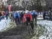 Raphael Gagne (OMX- Silverback) gets the hole shot in the elite menâÄôs race 		CREDITS:  		TITLE: 2018 Canadian CX Championships 		COPYRIGHT: ROB JONES/CANADIAN CYCLIST