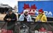 The Catharine Pendrel cheering squad came up from New Brunswick 		CREDITS:  		TITLE: 2018 Canadian Cyclo-cross Championships 		COPYRIGHT: Rob Jones/www.canadiancyclist.com 2018 -copyright -All rights retained - no use permitted without prior, written perm