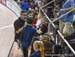 Randy Ferguson and Laura Brown meet with the kids, and gave out prizes for trivia questions 		CREDITS:  		TITLE: Track World Cup Milton 2018 		COPYRIGHT: Rob Jones/www.canadiancyclist.com 2018 -copyright -All rights retained - no use permitted without pri