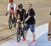 Devaney Collier with Jenny Trew 		CREDITS:  		TITLE: Track World Cup Milton 2018 		COPYRIGHT: Rob Jones/www.canadiancyclist.com 2018 -copyright -All rights retained - no use permitted without prior; written permission