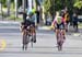 Final sprint between Flynn and Van Gilder  		CREDITS:  		TITLE: Fieldstone Criterium of Cambridge 		COPYRIGHT: Rob Jones/www.canadiancyclist.com 2018 -copyright -All rights retained - no use permitted without prior; written permission