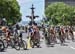 Peloton passing Quebec Citys Parliament fountain 		CREDITS:  		TITLE: Tour de Beauce 		COPYRIGHT: Rob Jones/www.canadiancyclist.com 2018 -copyright -All rights retained - no use permitted without prior; written permission