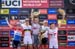 Podium: l to r - Anne Tauber, Jolanda Neff, Gunn-Rita Dahle Flesjaa , Emily Batty, Maja Wloszczowska 		CREDITS:  		TITLE: Vallnord UCI World Cup 5 		COPYRIGHT: EGO-Promotion, Armin M. Kústenbrúck