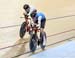 Derek Gee gets caught by Daniel Bigham (England) 		CREDITS:  		TITLE: Commonwealth Games, Gold Coast 2018 		COPYRIGHT: Rob Jones/www.canadiancyclist.com 2018 -copyright -All rights retained - no use permitted without prior; written permission