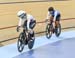 Lauren Bate (England) leading out Lauriane Genest (Canada) 		CREDITS:  		TITLE: Commonwealth Games, Gold Coast 2018 		COPYRIGHT: Rob Jones/www.canadiancyclist.com 2018 -copyright -All rights retained - no use permitted without prior; written permission