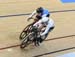 Lauriane Genest comes around Lauren Bate 		CREDITS:  		TITLE: Commonwealth Games, Gold Coast 2018 		COPYRIGHT: Rob Jones/www.canadiancyclist.com 2018 -copyright -All rights retained - no use permitted without prior; written permission