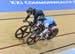 Lauriane Genest vs Natasha Hansen in SemiFinal 		CREDITS:  		TITLE: Commonwealth Games, Gold Coast 2018 		COPYRIGHT: Rob Jones/www.canadiancyclist.com 2018 -copyright -All rights retained - no use permitted without prior; written permission