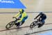 Stephanie Morton (Australia) vs Natasha Hansen (New Zealand) in Gold medal ride 		CREDITS:  		TITLE: Commonwealth Games, Gold Coast 2018 		COPYRIGHT: Rob Jones/www.canadiancyclist.com 2018 -copyright -All rights retained - no use permitted without prior; 