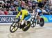 Kaarle McCulloch (Australia) vs Lauriane Genest (Canada) in Bronze medal ride 		CREDITS:  		TITLE: Commonwealth Games, Gold Coast 2018 		COPYRIGHT: Rob Jones/www.canadiancyclist.com 2018 -copyright -All rights retained - no use permitted without prior; wr