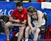 Amelia Walsh & coach Franck Durivaux review her Keirin performance 		CREDITS:  		TITLE: Commonwealth Games, Gold Coast 2018 		COPYRIGHT: Rob Jones/www.canadiancyclist.com 2018 -copyright -All rights retained - no use permitted without prior; written permi