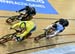 Stefan Ritter on Glaetzers wheel in First round 		CREDITS:  		TITLE: Commonwealth Games, Gold Coast 2018 		COPYRIGHT: Rob Jones/www.canadiancyclist.com 2018 -copyright -All rights retained - no use permitted without prior; written permission