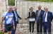 Gioia Bartali points out her grandfathers name on the wall of Remembrance 		CREDITS:  		TITLE:  		COPYRIGHT: ROB JONES/CANADIAN CYCLIST