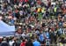 After the last rider, the fans filled the finish area 		CREDITS:  		TITLE: 2018 La Bresse MTB World Cup 		COPYRIGHT: Rob Jones/www.canadiancyclist.com 2018 -copyright -All rights retained - no use permitted without prior; written permission