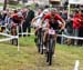 Annika Langvad starts to increase the pace 		CREDITS:  		TITLE: 2018 La Bresse MTB World Cup XCC 		COPYRIGHT: Rob Jones/www.canadiancyclist.com 2018 -copyright -All rights retained - no use permitted without prior; written permission