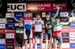 Final World Cup podium: l tor - Henrique Avancini, Mathieu van der Poel, Nino Schurter, Maxime Marotte, Gerhard Kerschbaumer 		CREDITS:  		TITLE: 2018 La Bresse MTB World Cup 		COPYRIGHT: EGO-Promotion, Kústenbrúck