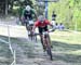 Mathias Flueckiger (Sui) Thomus-RN Racing Team and Gerhard Kerschbaumer (Ita) Torpado Gabogas 		CREDITS:  		TITLE: 2018 MSA MTB World Cup 		COPYRIGHT: ROB JONES/CANADIAN CYCLIST