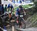 Frances Dubau (France) was the early leader 		CREDITS:  		TITLE: 2018 MTB World Championships, Lenzerheide, Switzerland 		COPYRIGHT: Rob Jones/www.canadiancyclist.com 2018 -copyright -All rights retained - no use permitted without prior; written permissio