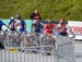 Final riders wait 		CREDITS:  		TITLE: 2018 MTB World Championships, Lenzerheide, Switzerland 		COPYRIGHT: Rob Jones/www.canadiancyclist.com 2018 -copyright -All rights retained - no use permitted without prior; written permission