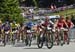 Jolanda Neff (Switzerland) jumps to the front at the start 		CREDITS:  		TITLE: 2018 MTB World Championships, Lenzerheide, Switzerland