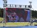 Haley Smith on the big screen warming up before the start 		CREDITS:  		TITLE: 2018 UCI World Cup Nove Mesto 		COPYRIGHT: Rob Jones/www.canadiancyclist.com 2018 -copyright -All rights retained - no use permitted without prior; written permission