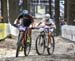 Malene Degn (Ghost Factory Racing) and Sina Frei (Ghost Factory Racing) 		CREDITS:  		TITLE: 2018 UCI World Cup Nove Mesto 		COPYRIGHT: Rob Jones/www.canadiancyclist.com 2018 -copyright -All rights retained - no use permitted without prior; written permis