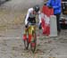 Maghalie Rochette (Can) CX Fever p/b Specialized starts the last lap with a gap of 10s 		CREDITS:  		TITLE: 2018 Pan American Continental Cyclo-cross Championships 		COPYRIGHT: Rob Jones/www.canadiancyclist.com 2018 -copyright -All rights retained - no us