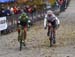 White and van den Ham sprint 		CREDITS:  		TITLE: 2018 Pan American Continental Cyclo-cross Championships 		COPYRIGHT: Rob Jones/www.canadiancyclist.com 2018 -copyright -All rights retained - no use permitted without prior, written permission