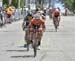 Sara Bergen leading Alison Jackson and Leah Kirchmann for 3rd 		CREDITS:  		TITLE: Canadian Road National Championships - RR 		COPYRIGHT: Rob Jones/www.canadiancyclist.com 2018 -copyright -All rights retained - no use permitted without prior; written perm